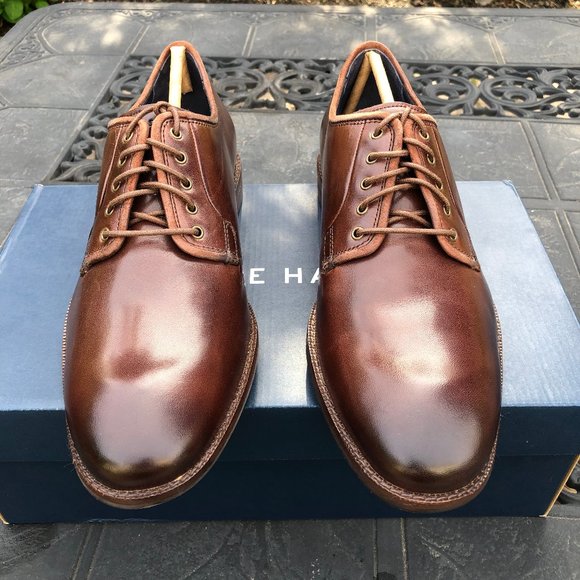Cole Haan Warner Grand Postman Oxford In Chestnut - Picture 3 of 11